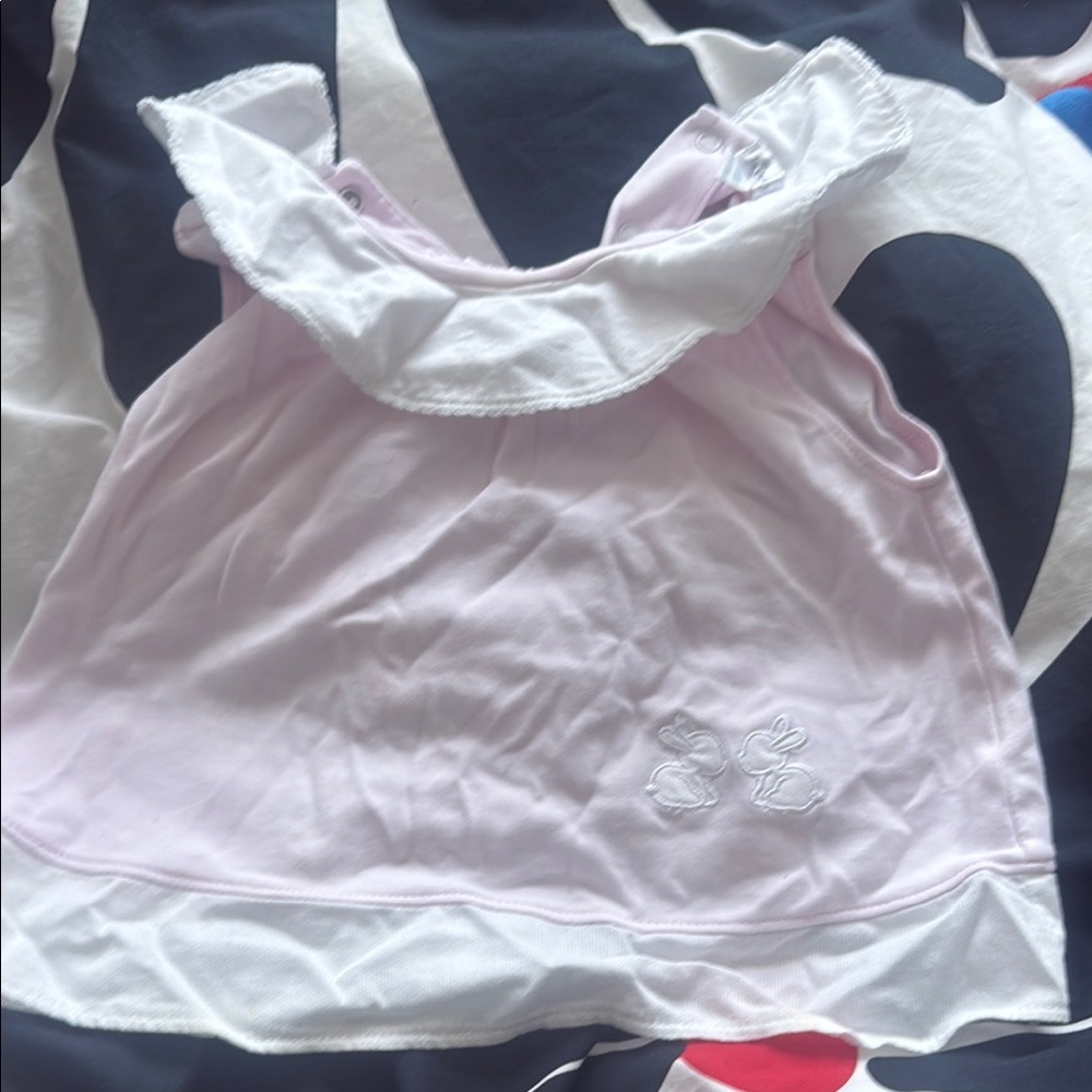 Kissy Kissy Pink and White Kids Blouse set size 18/24m